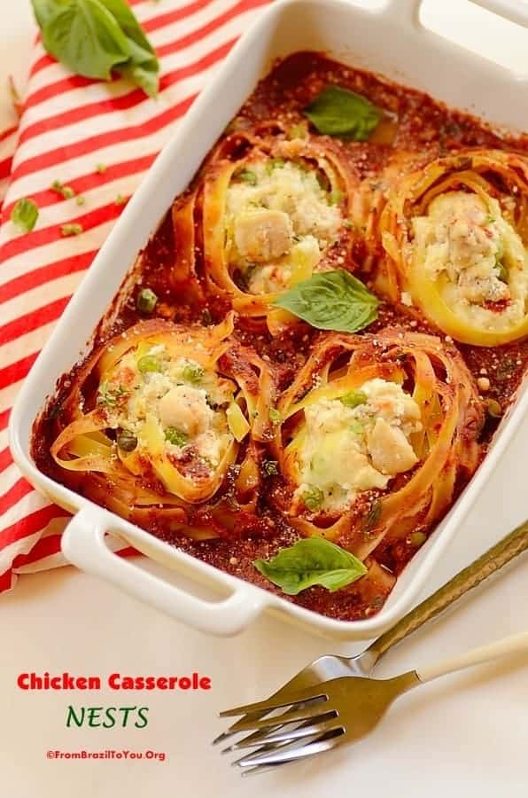 Chicken Casserole Nests