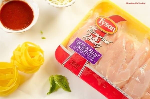 Tyson fresh chicken and ingredients for the Chicken Caserole Nests