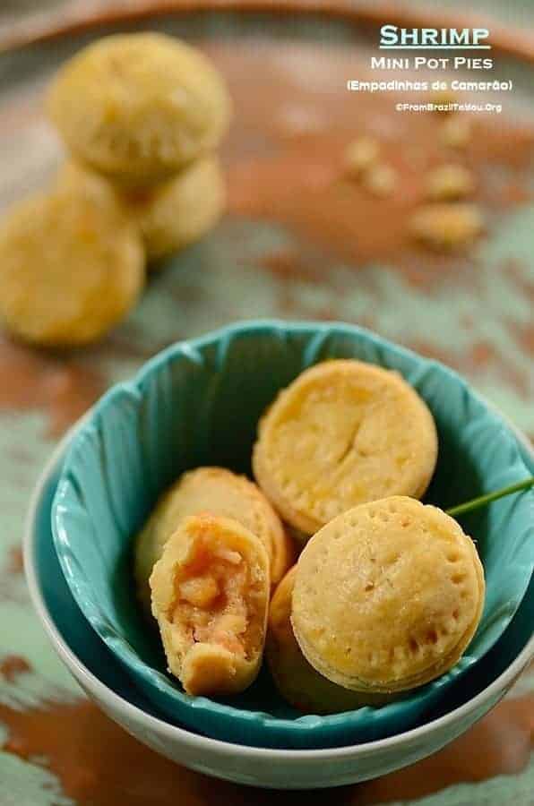 shrimp pot pies in a platter