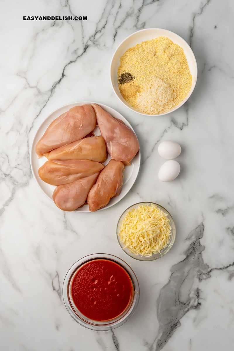 ingredients on a table