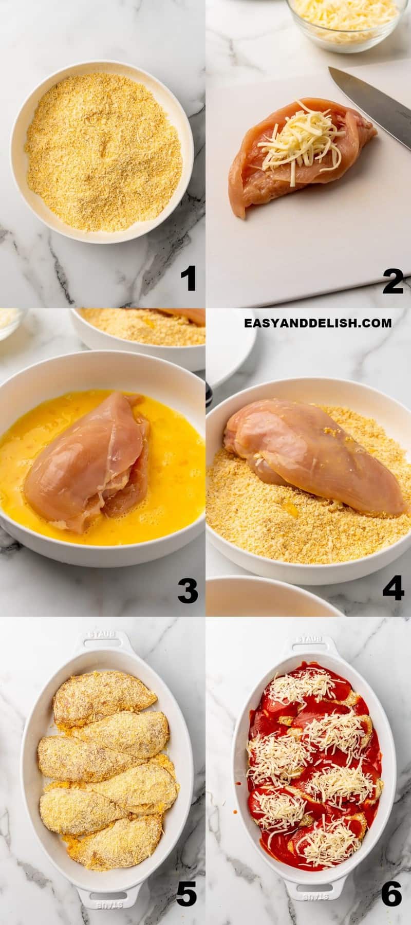 photo collage of the step-by-step recipe instructions