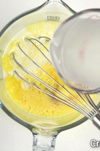 ingredients whisked in a bowl