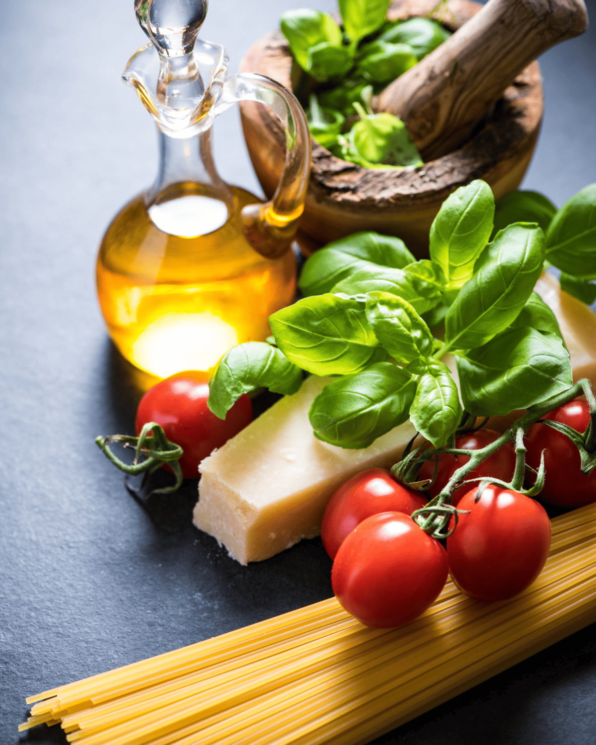 recipe ingredients on a table.