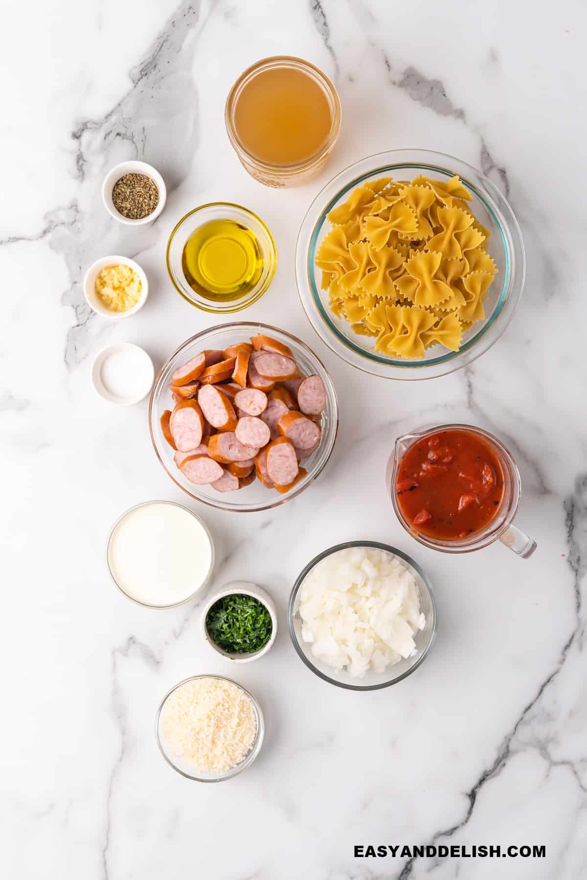 Ingredients on a table.