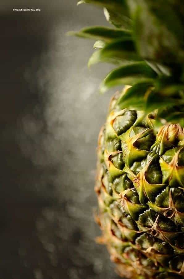 A close up of a pineapple