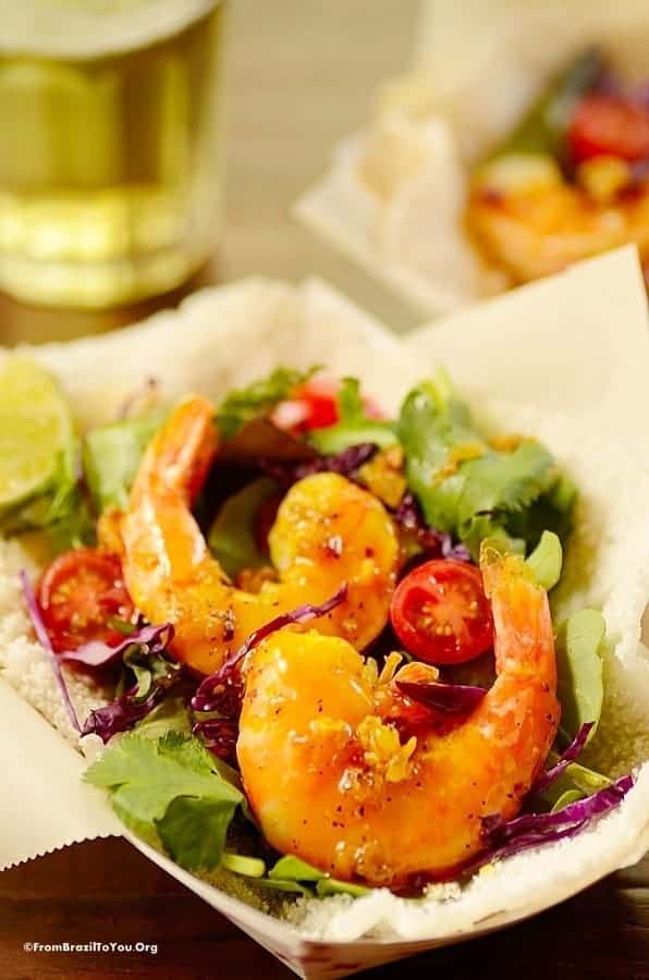 image close up for shrimp tapioca crepes