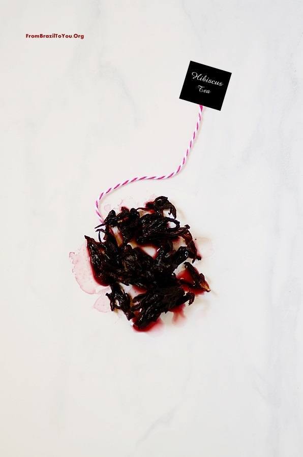 dregs of hibiscus tea