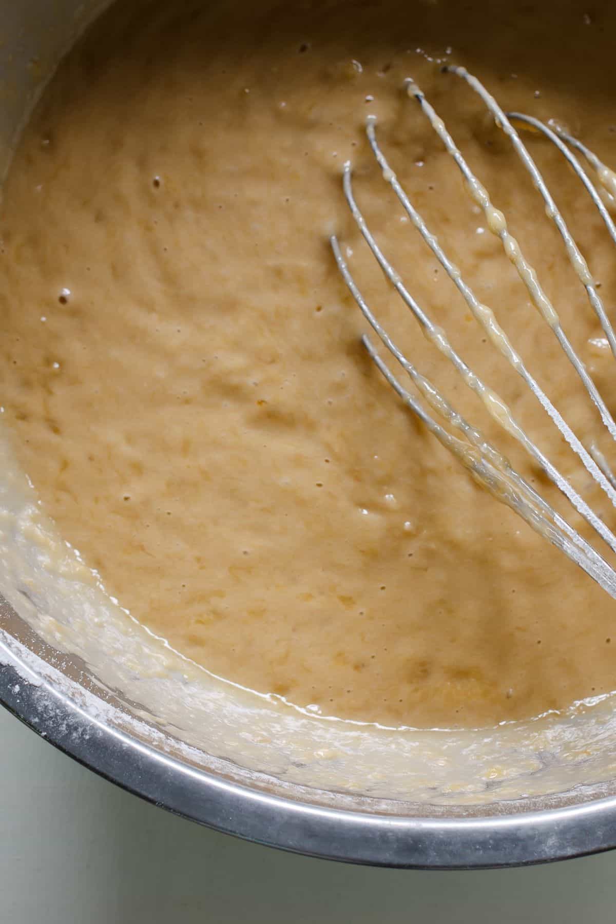 Batter in a bowl.