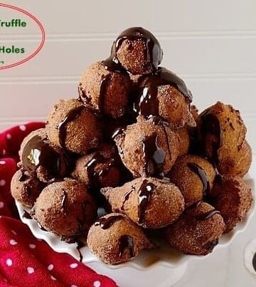 Bolinho de chuva com chocolate