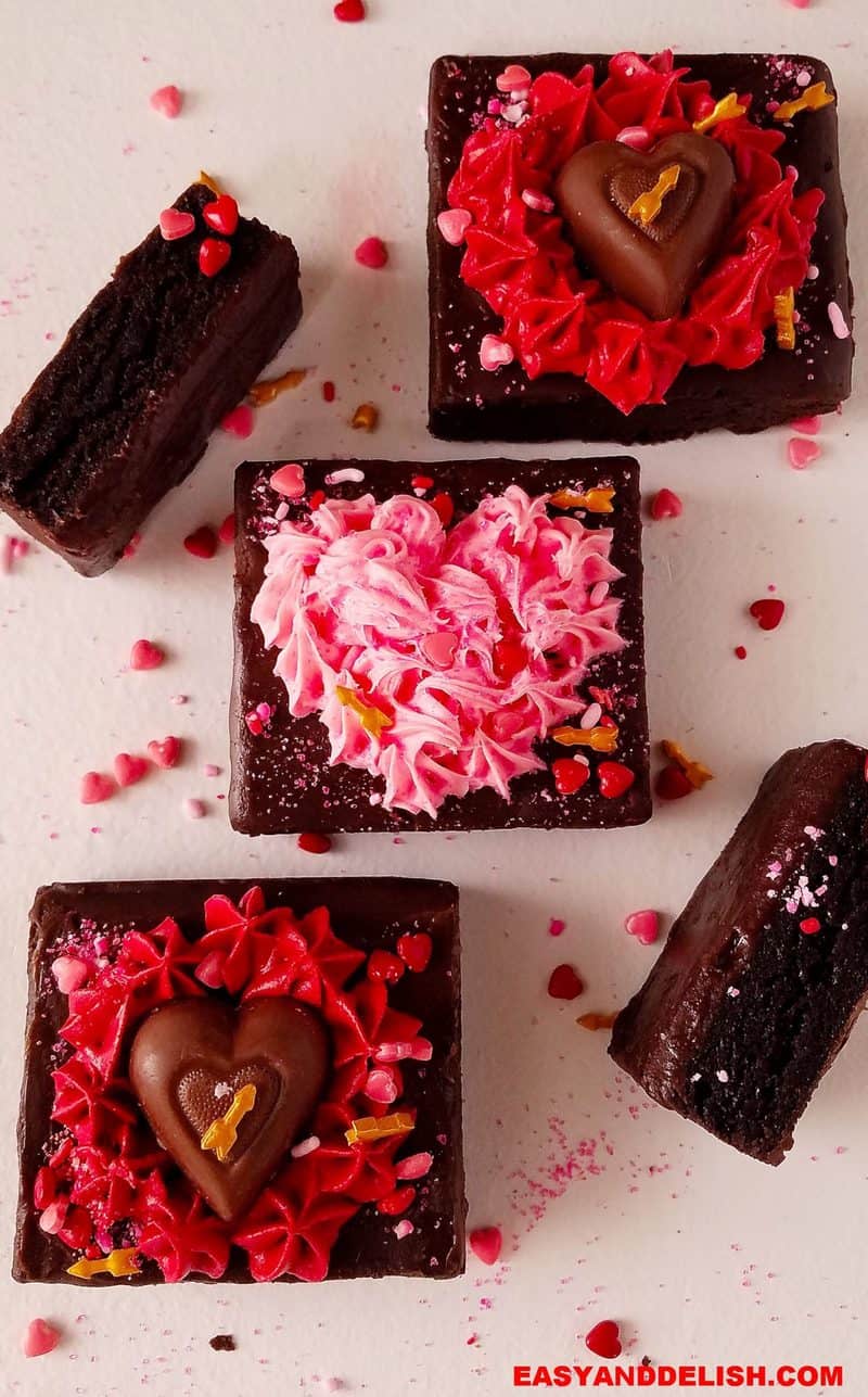 Valentine's Brownies Recipe (Easy & Fudgy) - Easy and Delish