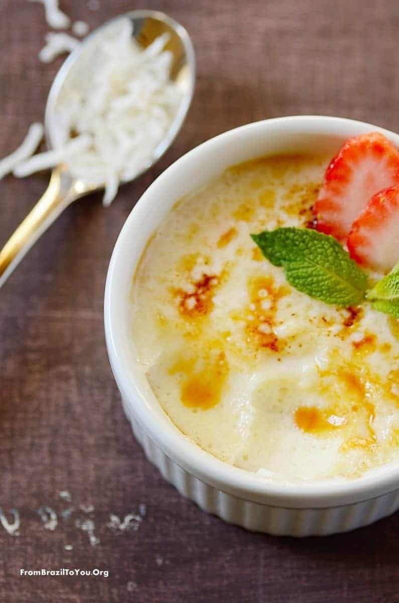 Four Ingredient, No Cook Coconut Creme Brulee