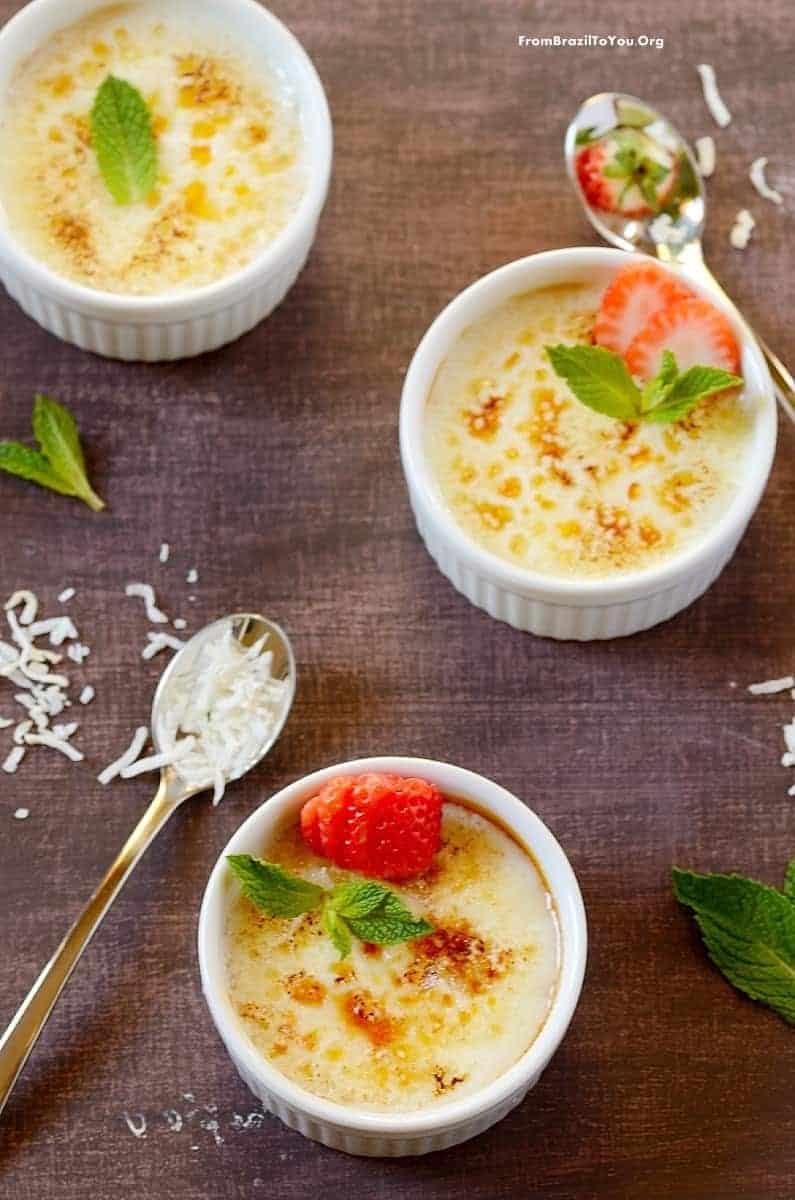 Four Ingredient, No Cook Coconut Creme Brulee