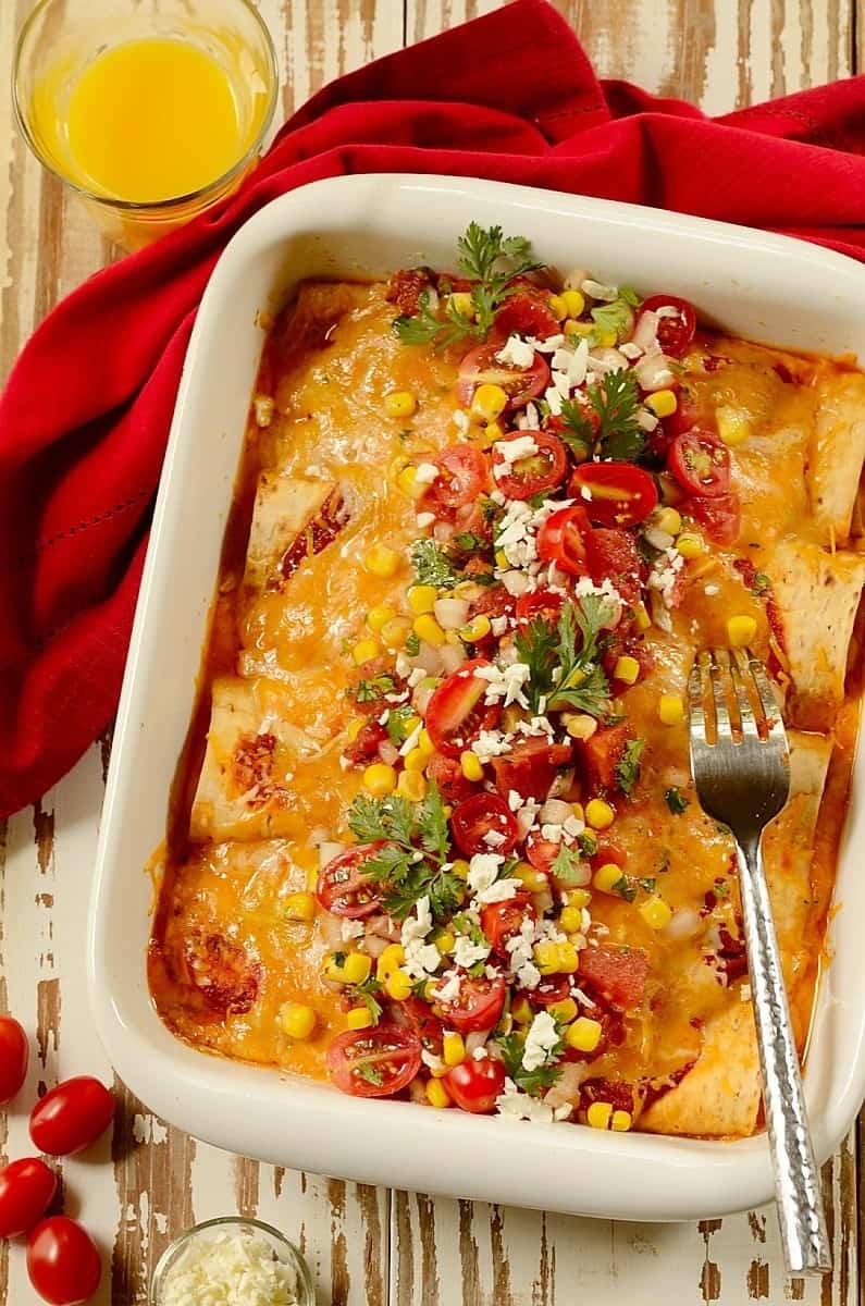 Baked enchilada casserole