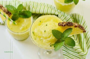 frozen pineapple mint margarita