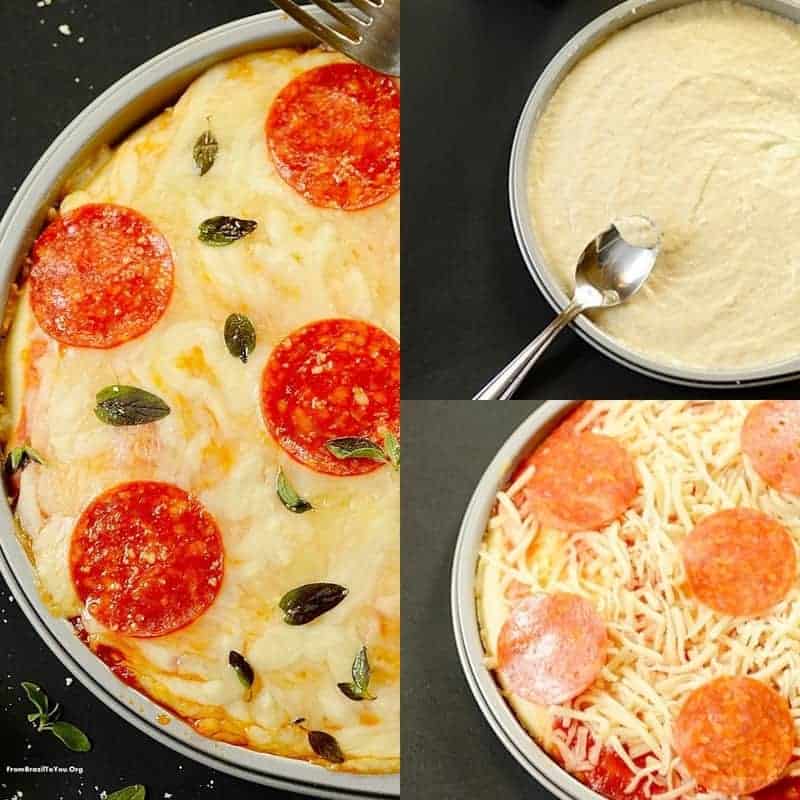 Kitchen Blender Pepperoni Pizza (Pizza de Liquidificador) -- No Knead