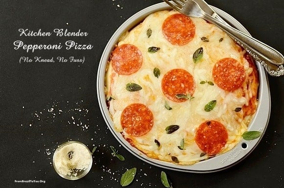 Kitchen Blender Pepperoni Pizza ( Pizza de liquidificador)
