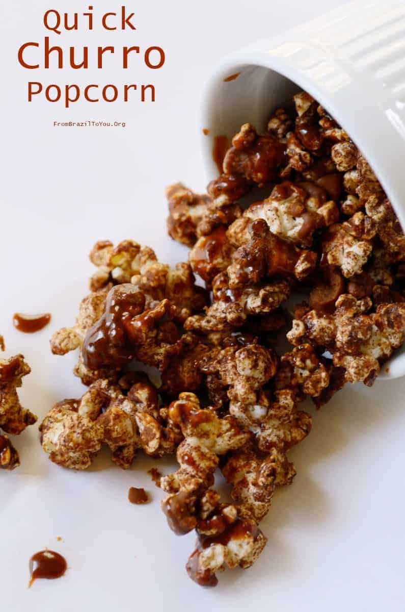 Quick Churro Popcorn (Pipoca de Churros)