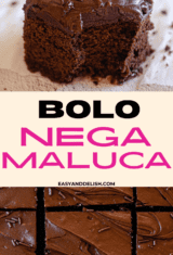 foto colagem de um pin de bolo nega maluca