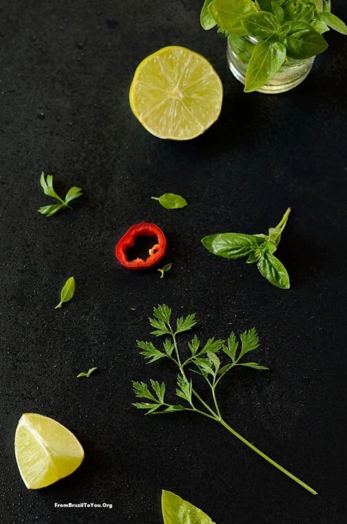 Ingredients for One Pot Chicken in Lime Coconut Sauce