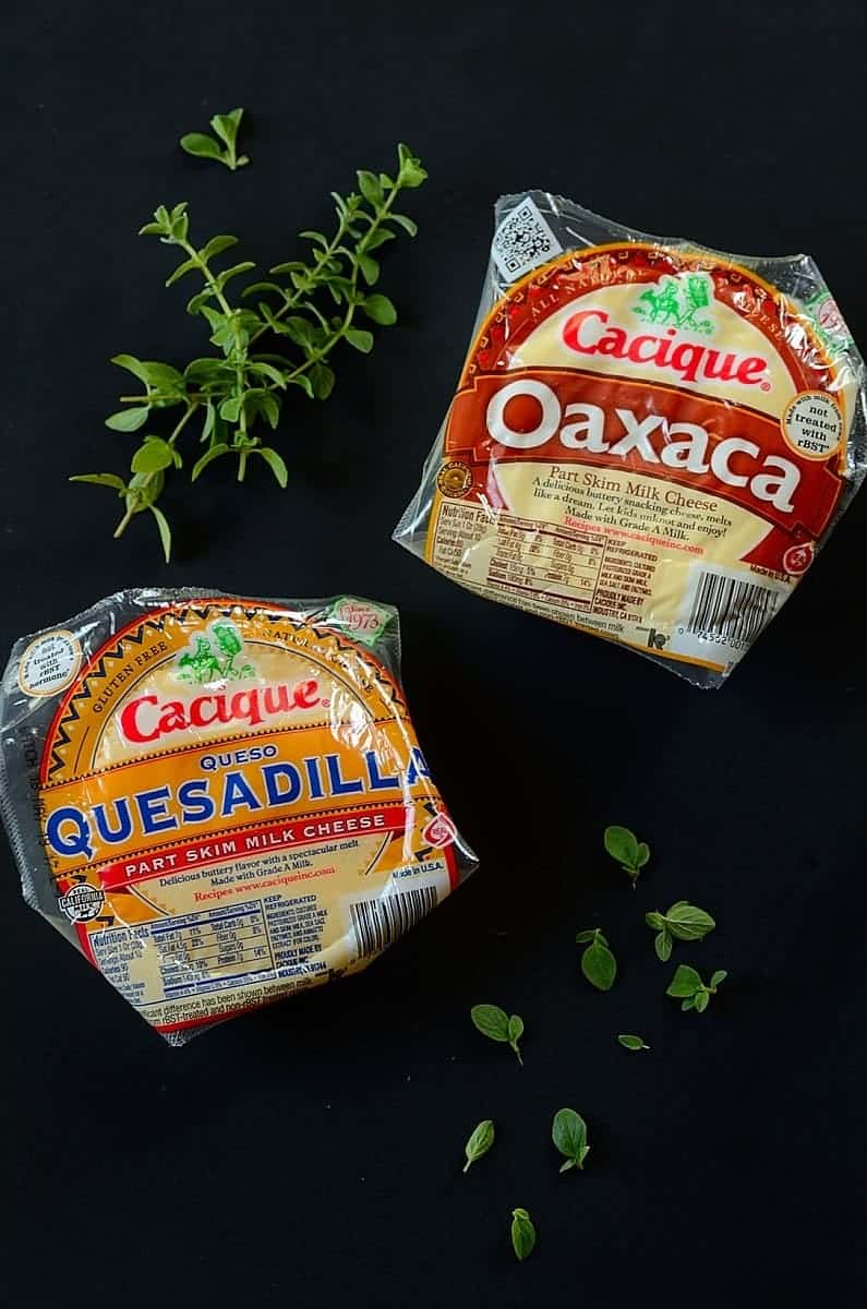 two cacique cheeses in the package