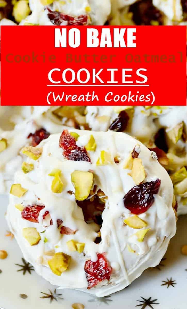 no bake cookie butter cookies close up image