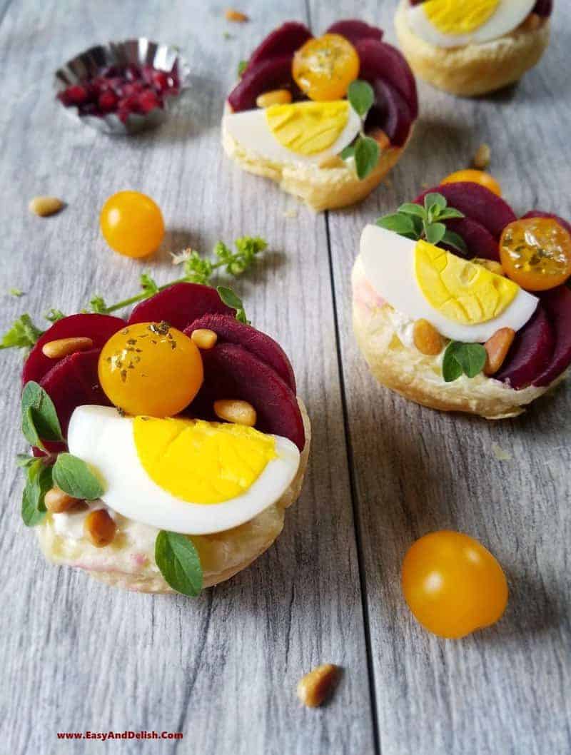 A bunch of appetizers on a table