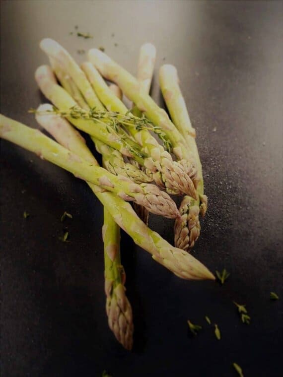a bunch of fresh asparagus