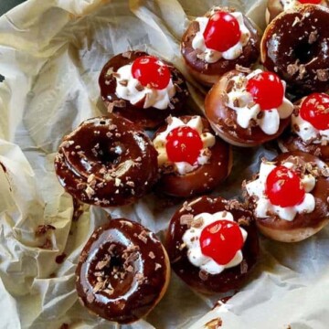 donuts on a platter