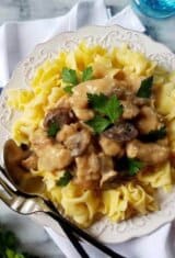 Slow-cooker-lean-pork-stroganoff