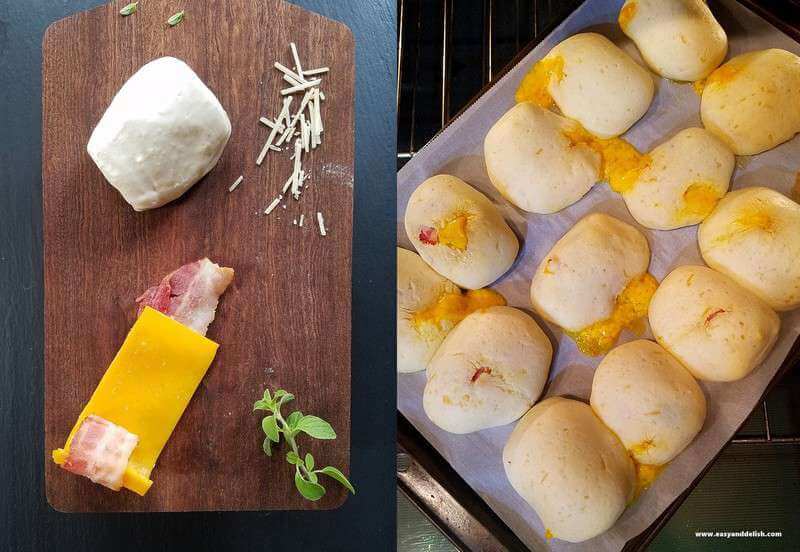 collage showing how to make gluten-free hot pockets