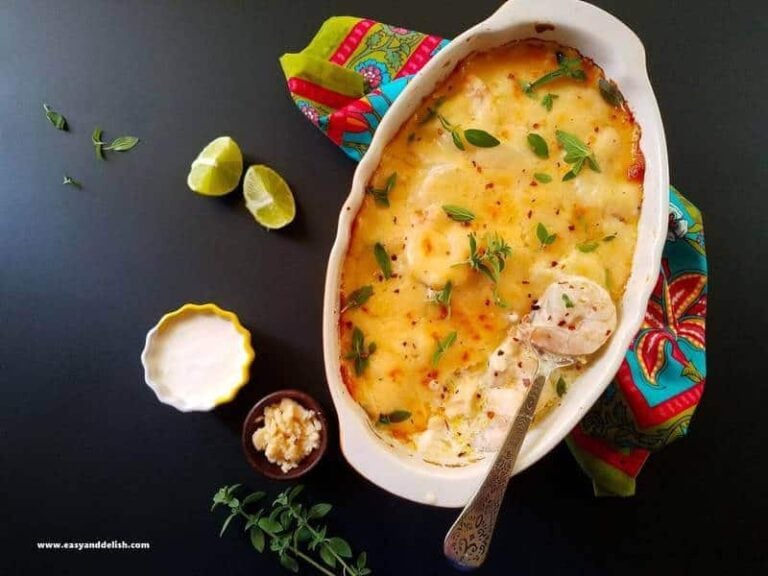 gratin in a baking dish