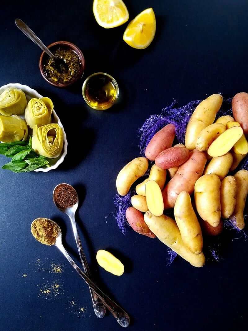 ingredients on a table