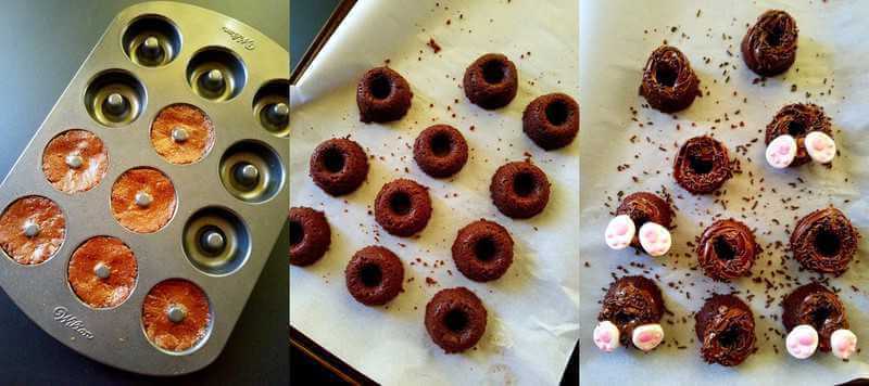 Collage showing how to make this chocolate treat!