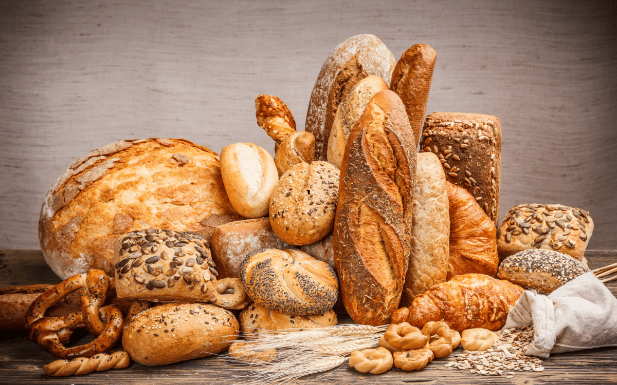 a variety of breads, foods to avoid on a gluten-free diet