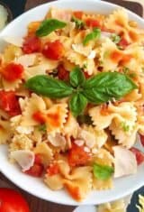 Homemade-Bow-Tie-Pasta-Tomato-Basil-Sauce