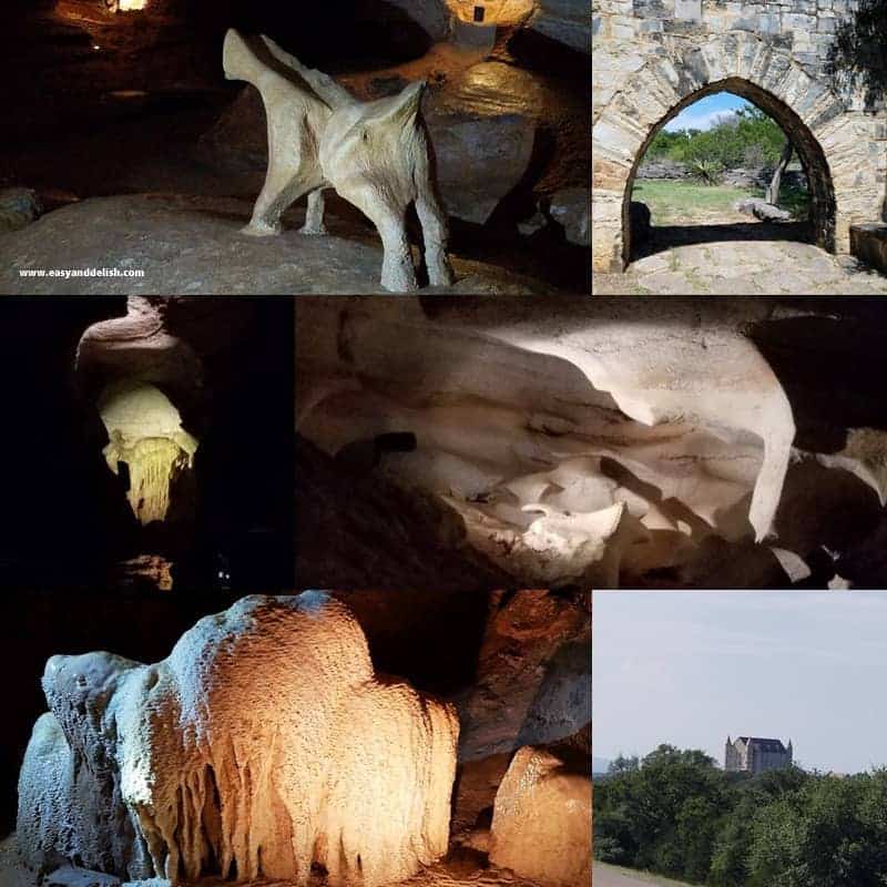 collage of Longhorn Caverns State Park