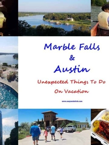 A collage of Marble Falls, Texas