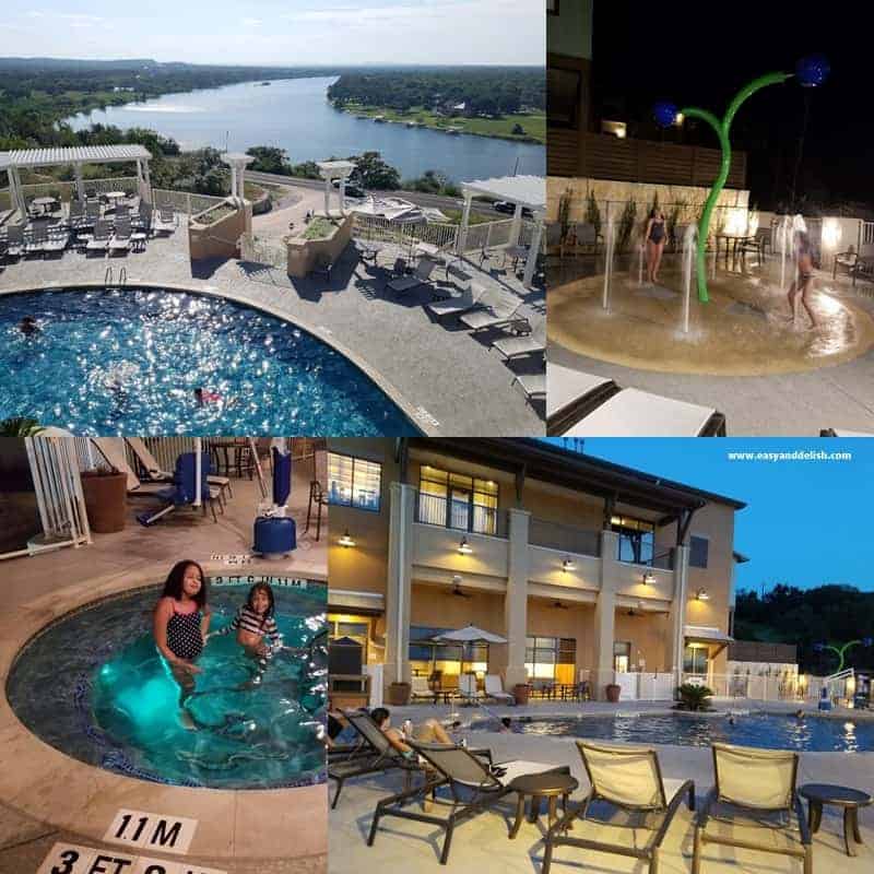 collage of a hotel in Marble Falls