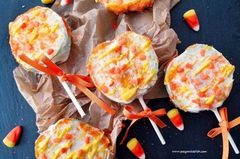 A close up of Halloween treats