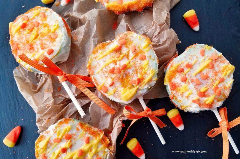A close up of Halloween treats