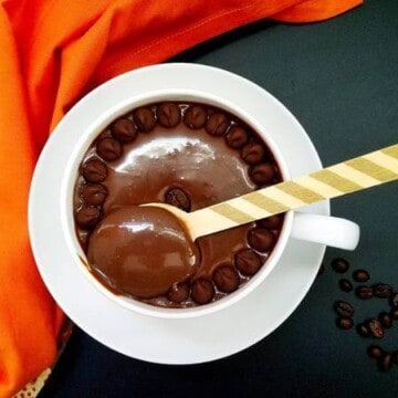 a cup of coffee fudge