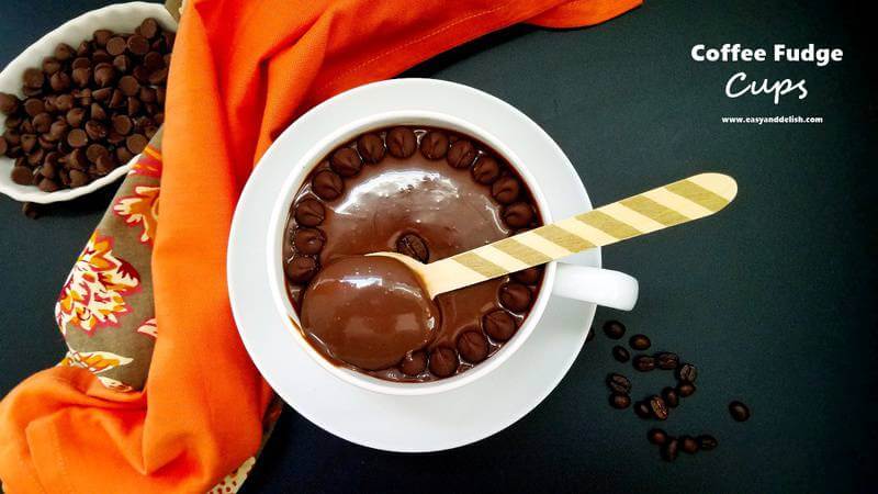 a cup of coffee fudge