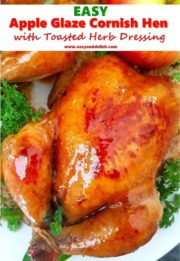 Apple-Glaze-Cornish-Hen, Toasted-herb-dressing