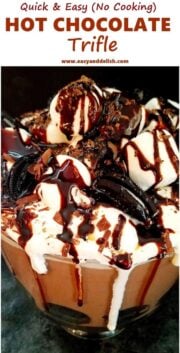 Hot-chocolate-trifle, Pave-de-chocolate-quente