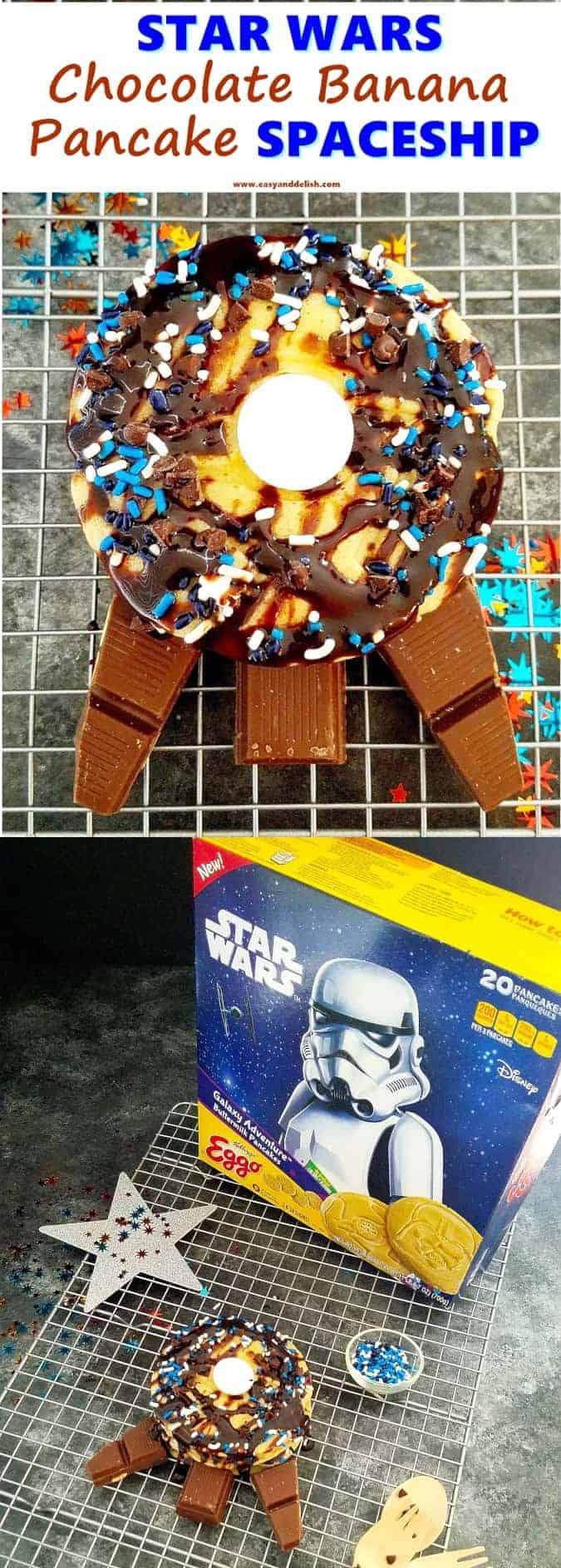 collage with Star Wars pancakes