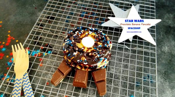 Star Wars Chocolate Banana Pancake Spaceship — featured Star-wars-chocolate-banana-pancake-spaceship, Star-wars-party-tutorial
