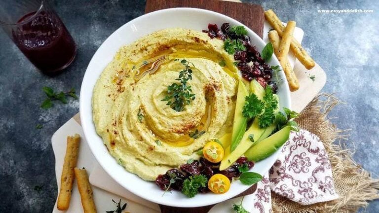 Avocado-cranberry-hummus, Dip, Spread