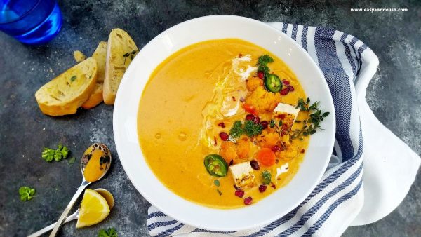 Cauliflower curry soup — featured Cauliflower-curry-soup, Vegetable-soup, Cauliflower-soup, Cauliflower-curry, Curry-soup