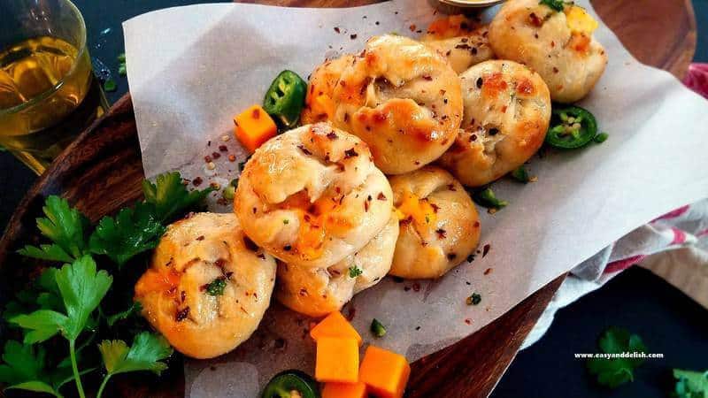 A close up of food on a table