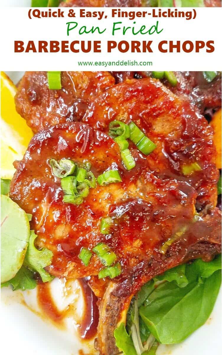 Quick Pan Fried Barbecue Pork Chops - Easy and Delish